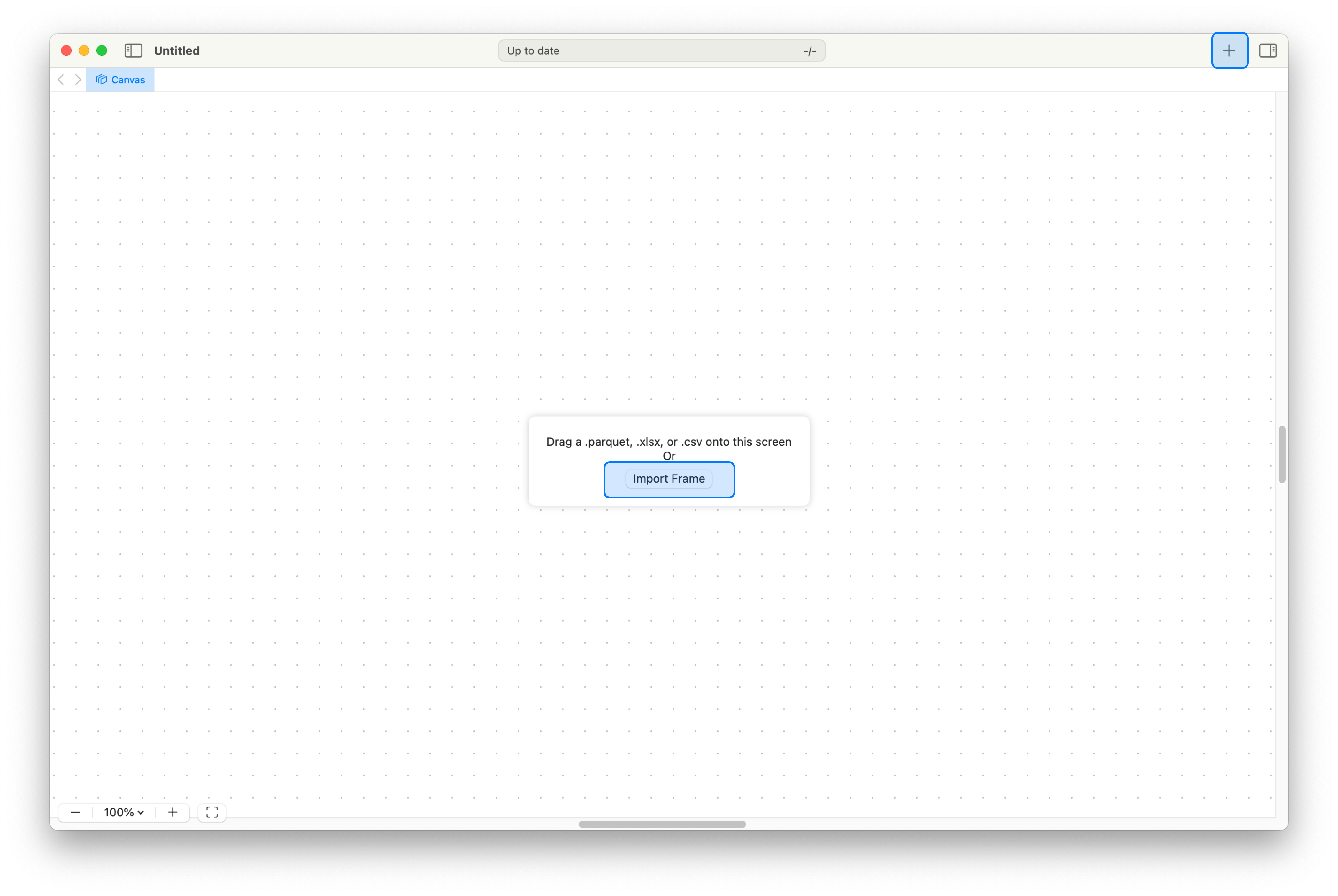 Load data window